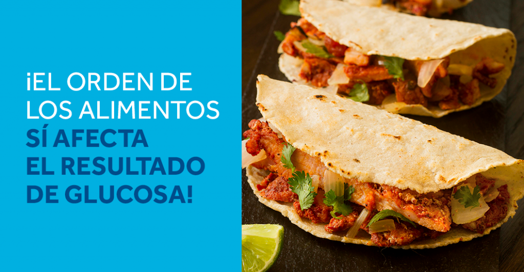 ¡El orden de los alimentos sí afecta el resultado de glucosa!